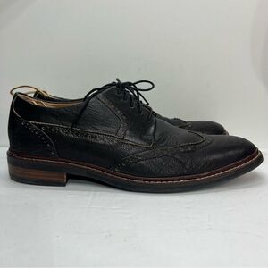 Cole Haan Grand OS Shoes Pebbled Leather Wingtip Loafer Shoes